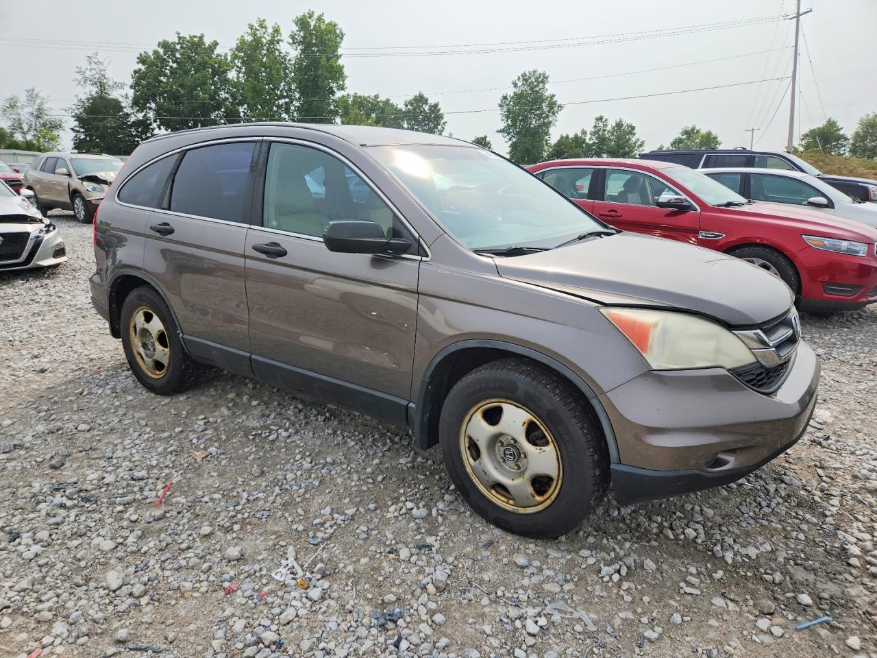 2010 Honda Cr-v Lx Gray vin: 5J6RE4H38AL033255