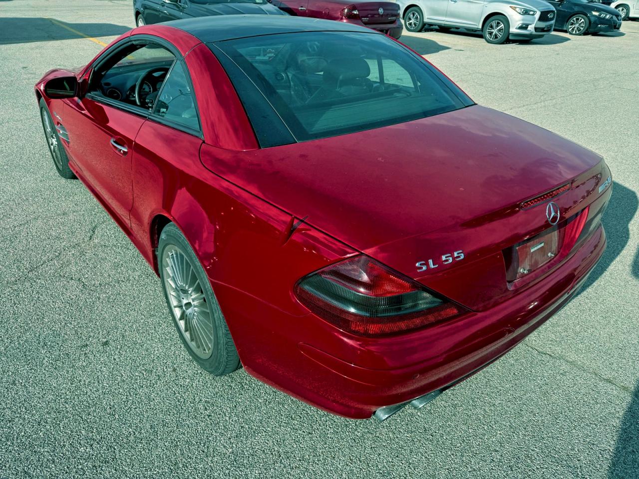 2005 Mercedes-benz Sl 55 Amg Red vin: WDBSK74F05F089873