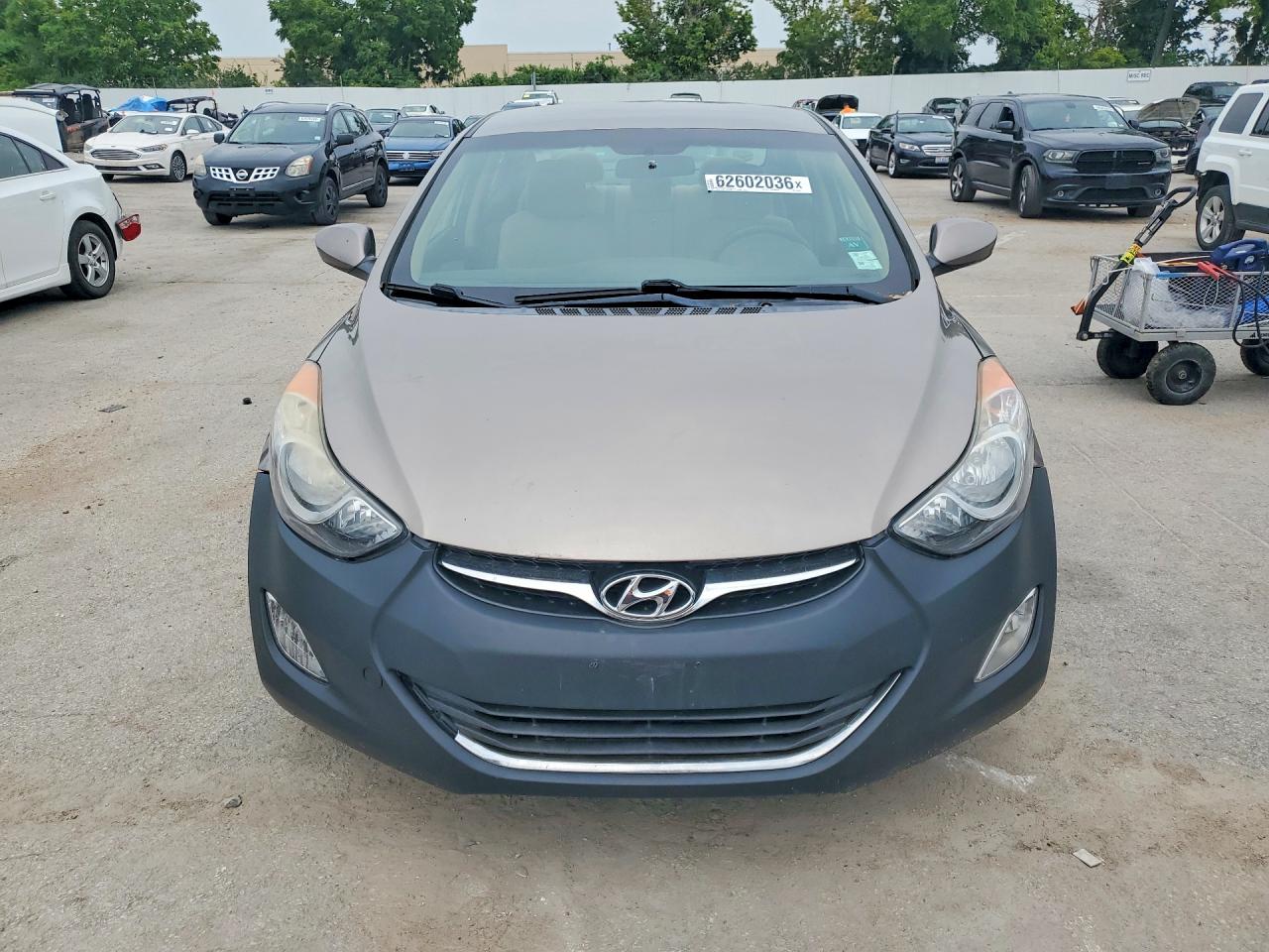 2013 Hyundai Elantra Gls Gray vin: 5NPDH4AE4DH387785