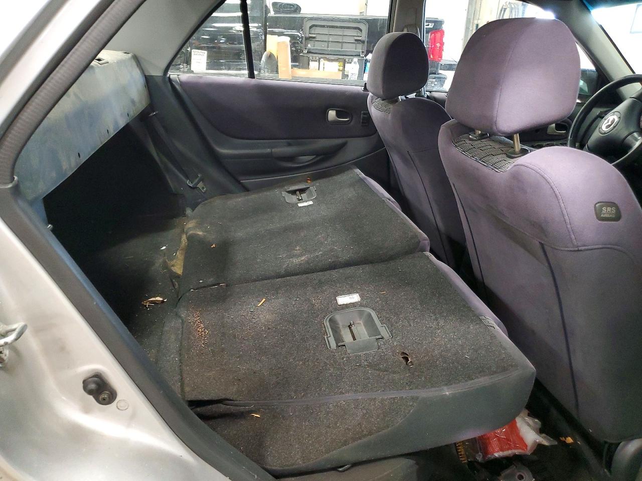 2002 Mazda Protege Dx Silver vin: JM1BJ226621549654