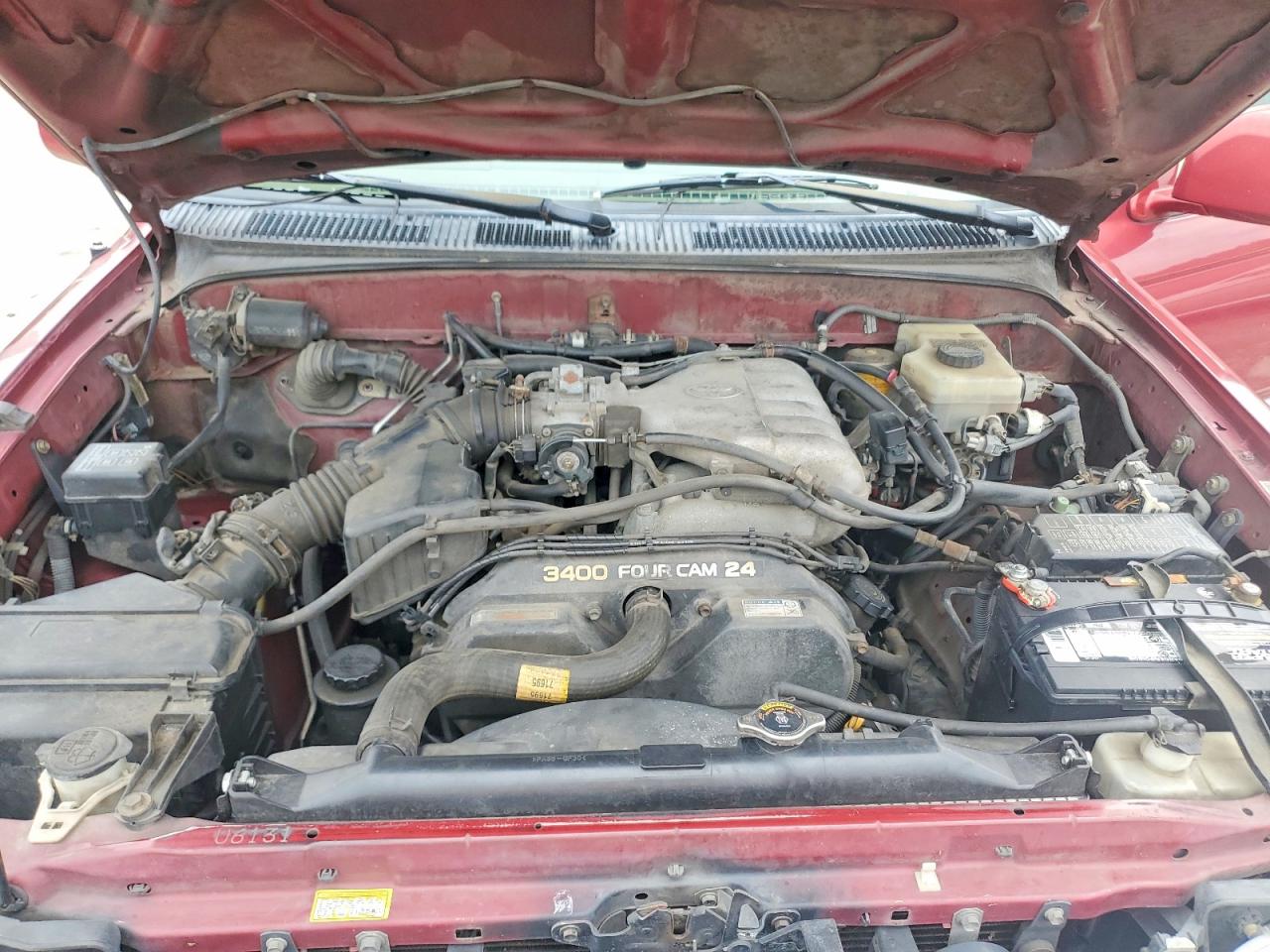 2001 Toyota 4runner Limited Red vin: JT3HN87R210358228