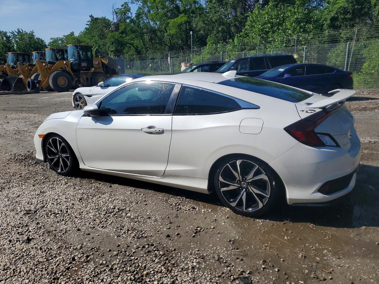2019 Honda Civic Si White vin: 2HGFC3A50KH753279