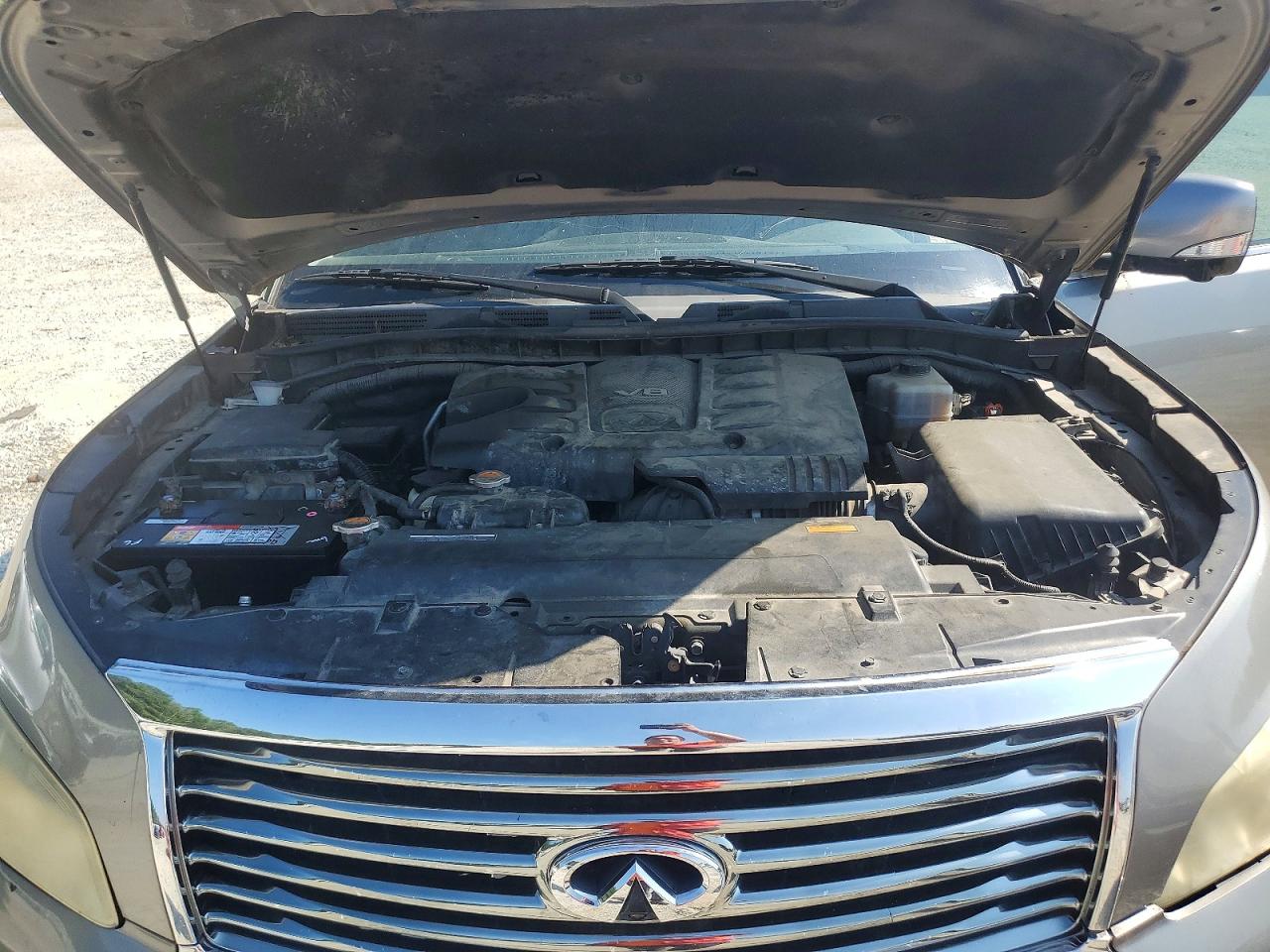 2013 Infiniti Qx56 Base Silver vin: JN8AZ2NE7D9060941