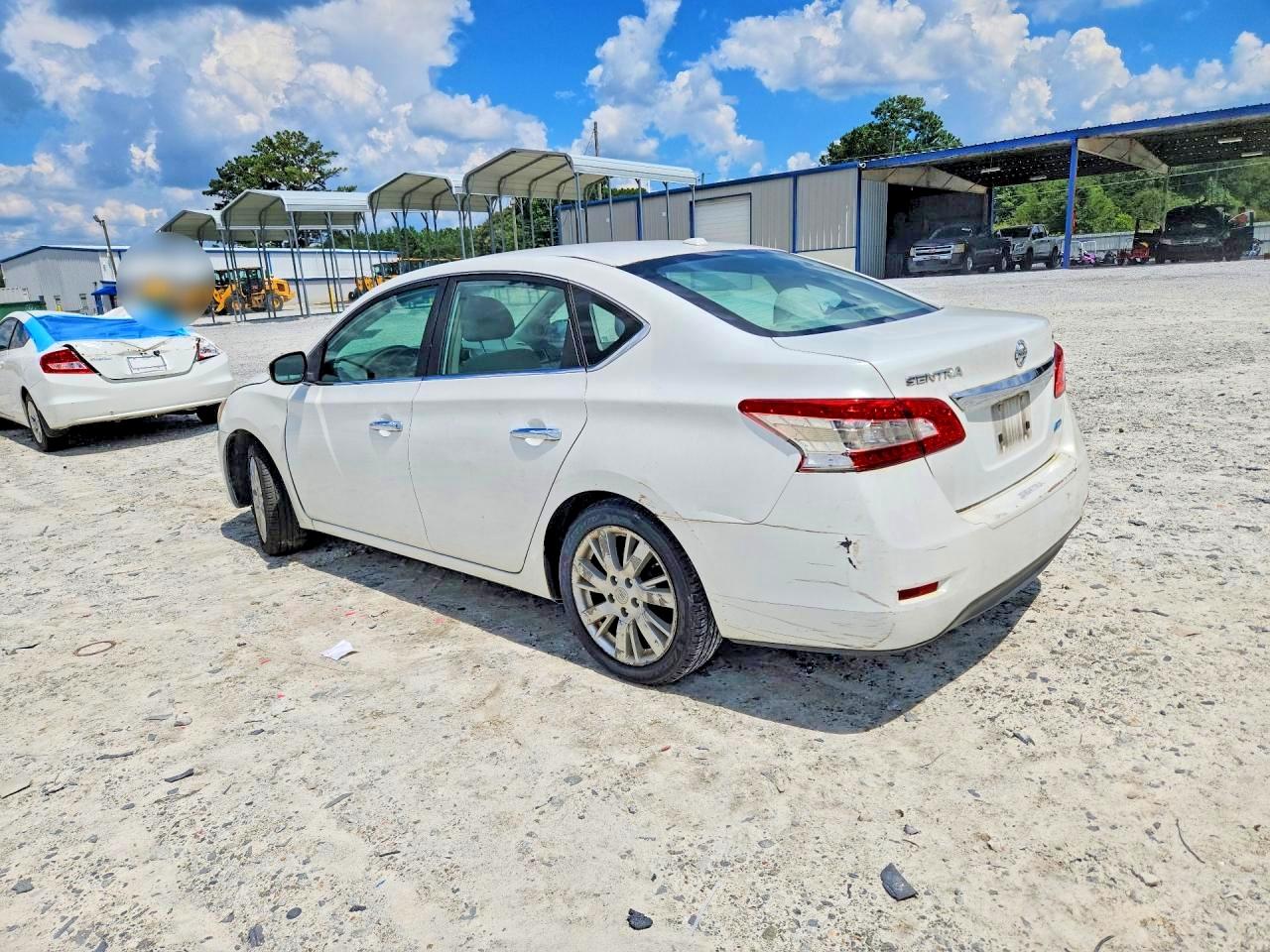 2013 Nissan Sentra S/sv/sr/sl White vin: 3N1AB7AP2DL691451