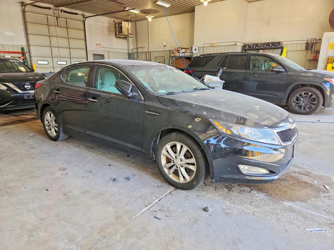 2013 Kia Optima Lx Black vin: 5XXGM4A71DG223755