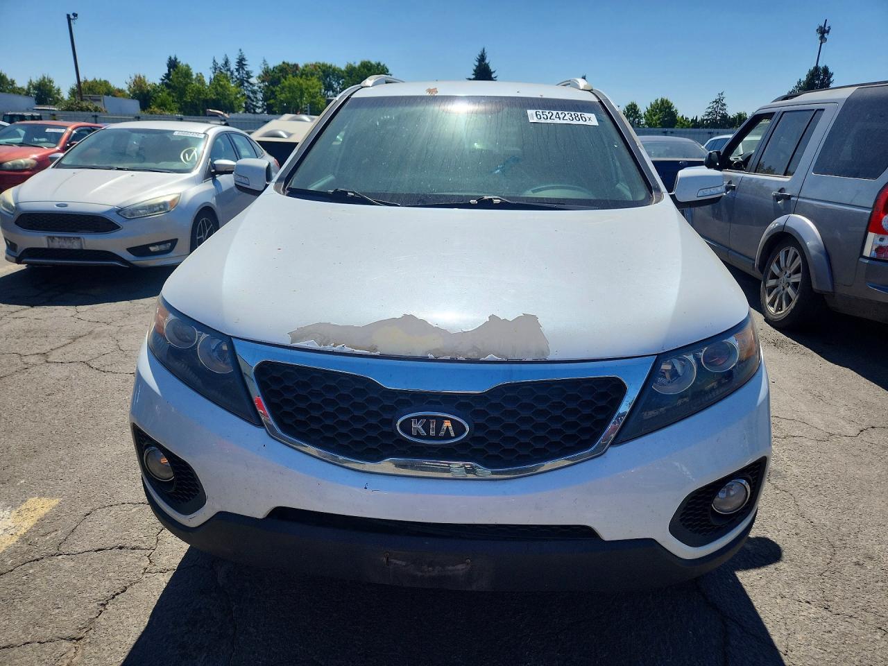 2013 Kia Sorento Ex White vin: 5XYKUDA63DG344901