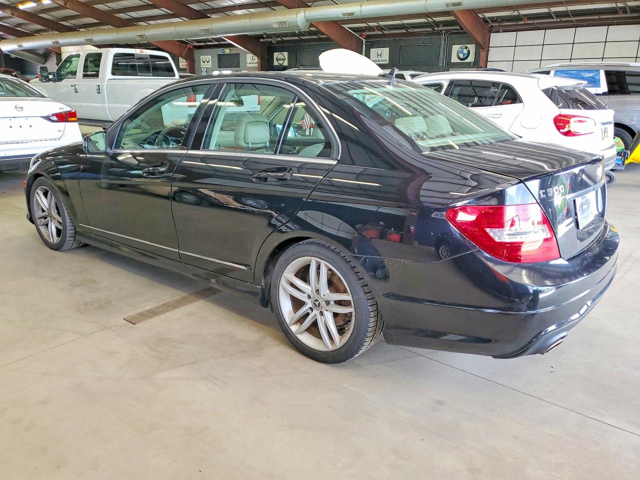 2012 Mercedes-benz C 300 4matic Black vin: WDDGF8BB2CA704943