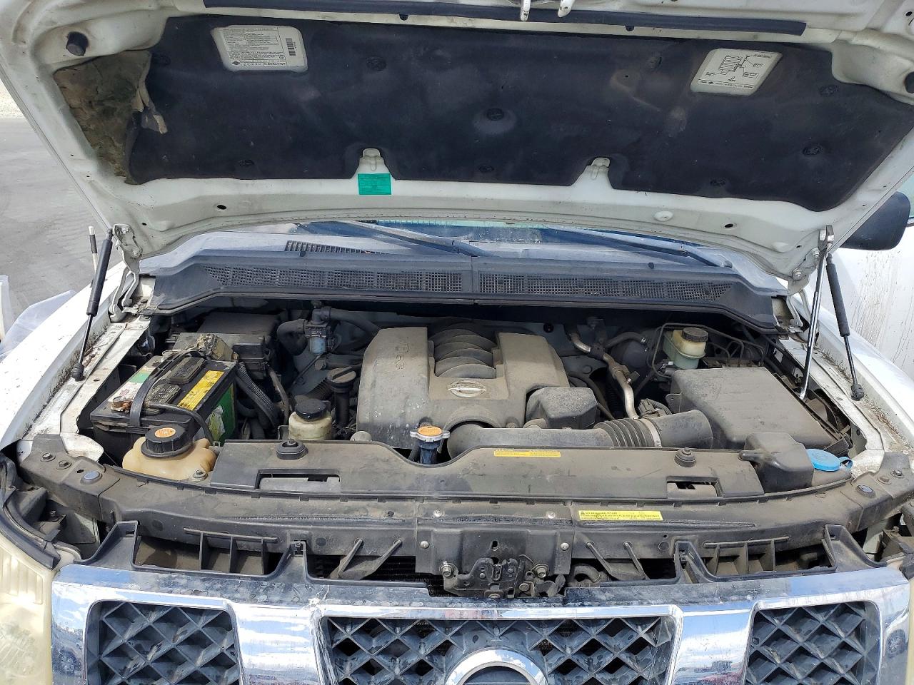 2005 Nissan Titan Xe White vin: 1N6AA06A85N554945