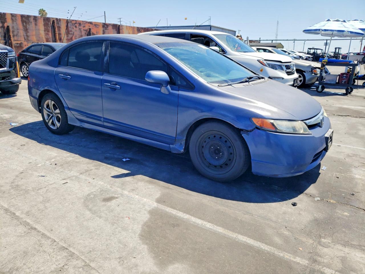 2008 Honda Civic Lx Синий vin: 2HGFA16568H526867