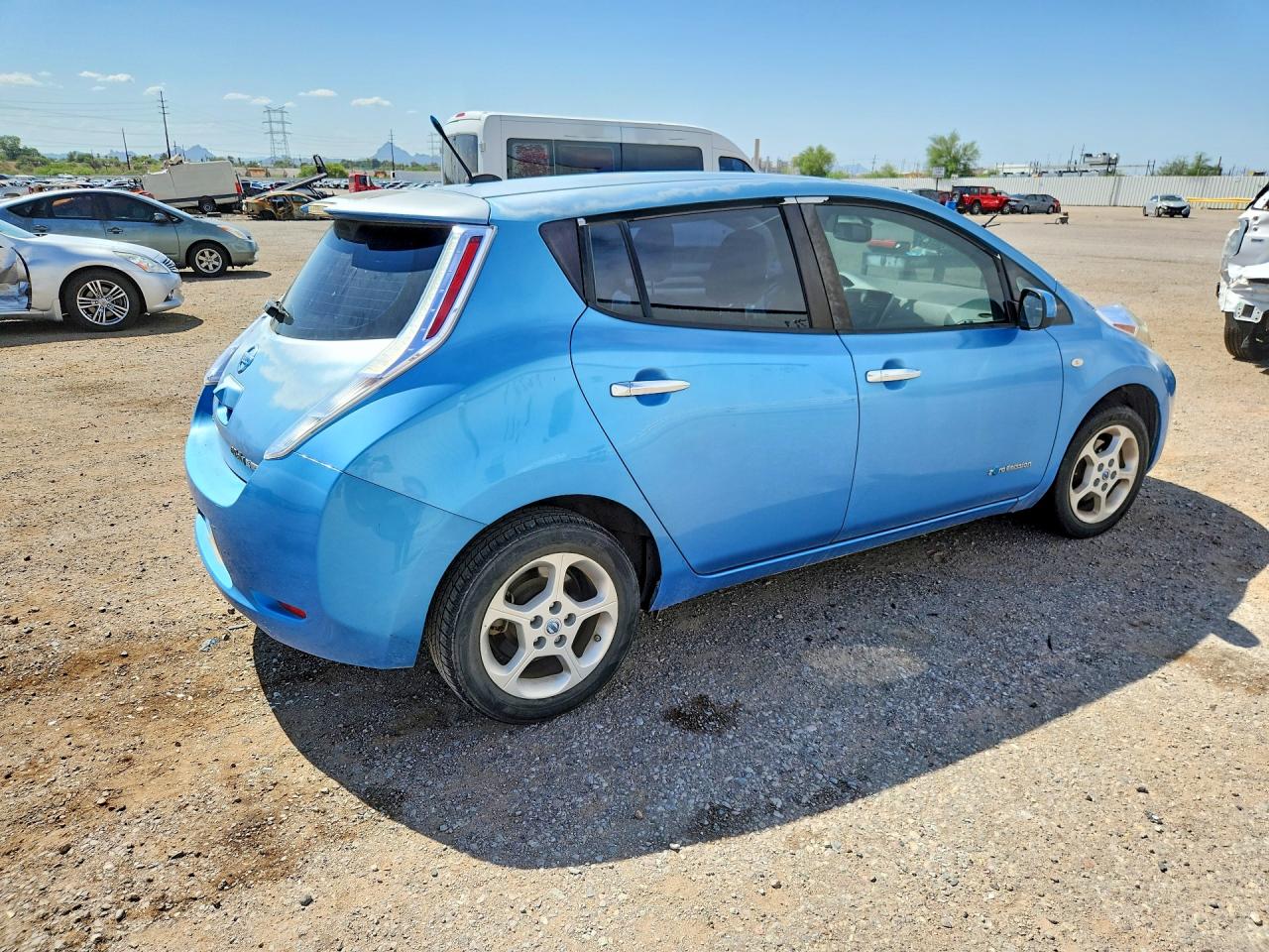 2011 Nissan Leaf Sv Синий vin: JN1AZ0CP3BT002560