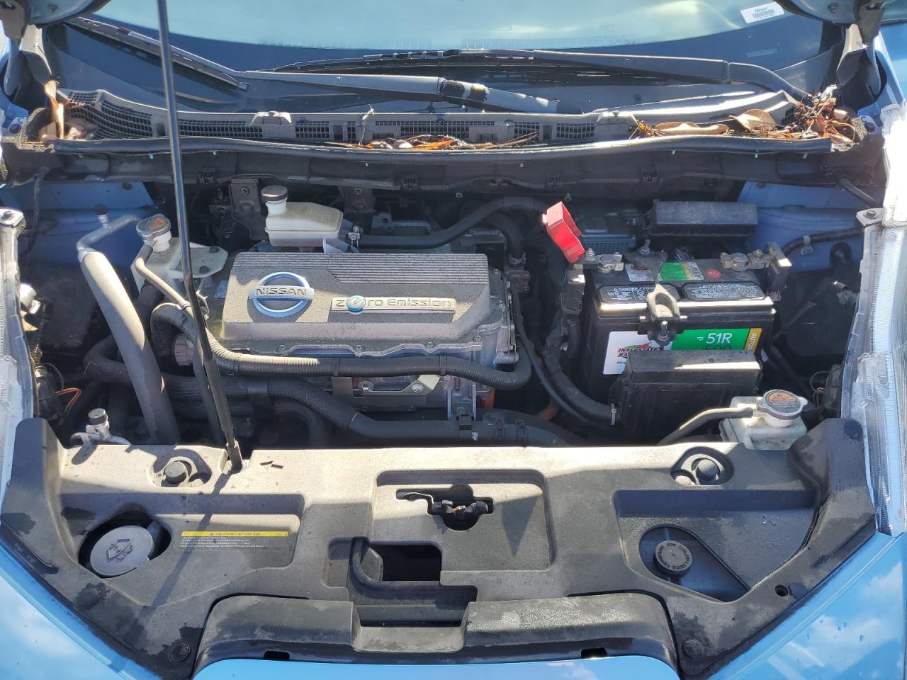 2011 Nissan Leaf Sv Синий vin: JN1AZ0CP5BT000888