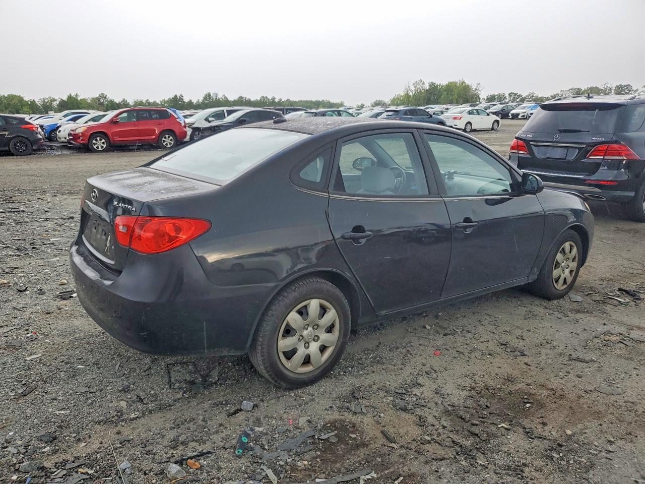 2008 Hyundai Elantra Gls Black vin: KMHDU46D88U566821