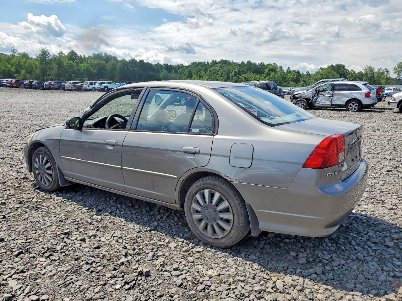 2005 Honda Civic Lx Серый vin: JHMES165X5S006715