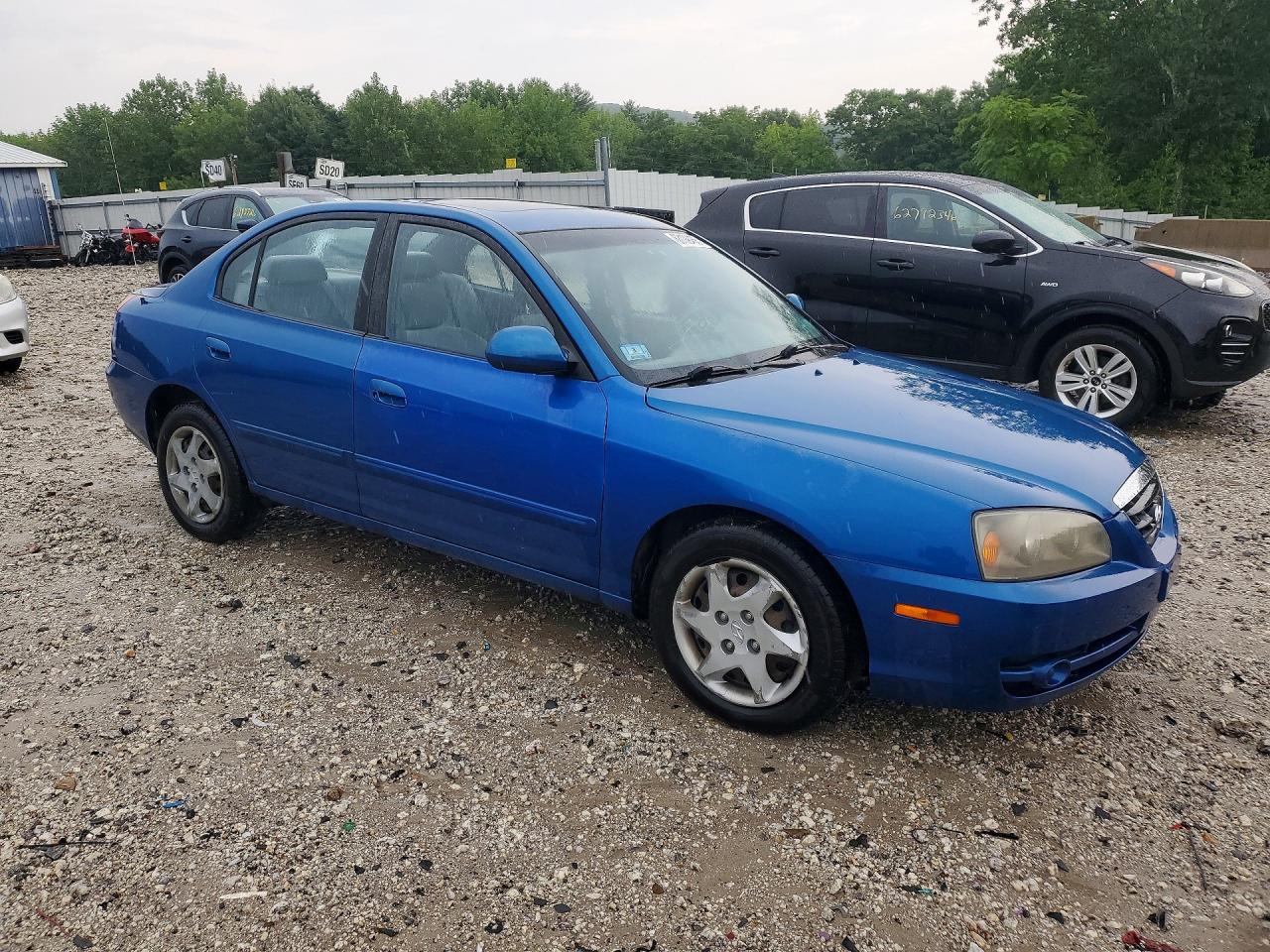 2006 Hyundai Elantra Gls Blue vin: KMHDN46D16U267066