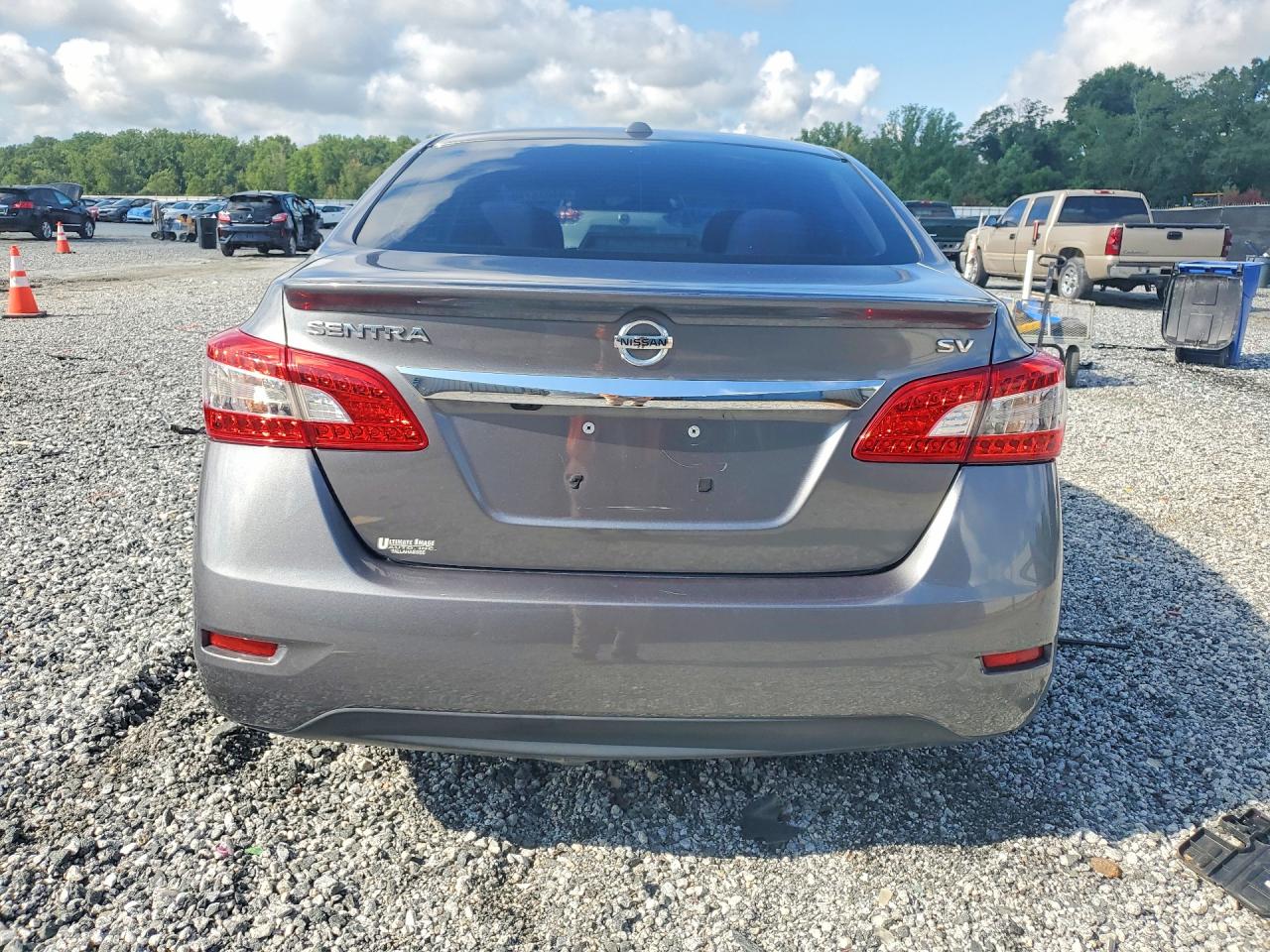 2015 Nissan Sentra Sv Gray vin: 3N1AB7AP9FY382498