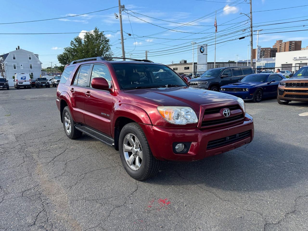 2007 Toyota 4runner Limited Burgundy vin: JTEBU17R578082905