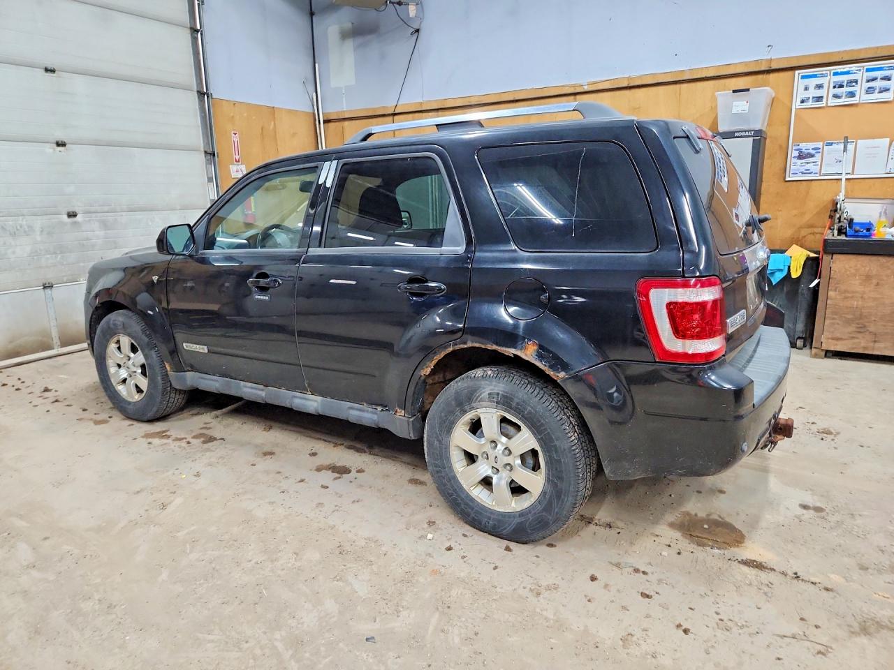2008 Ford Escape Limited Black vin: 1FMCU94108KA05493
