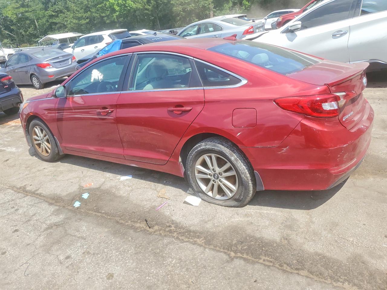 2015 Hyundai Sonata Se Red vin: 5NPE24AF9FH054905