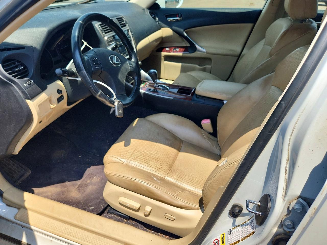 2008 Lexus Is 250 White vin: JTHCK262685021315