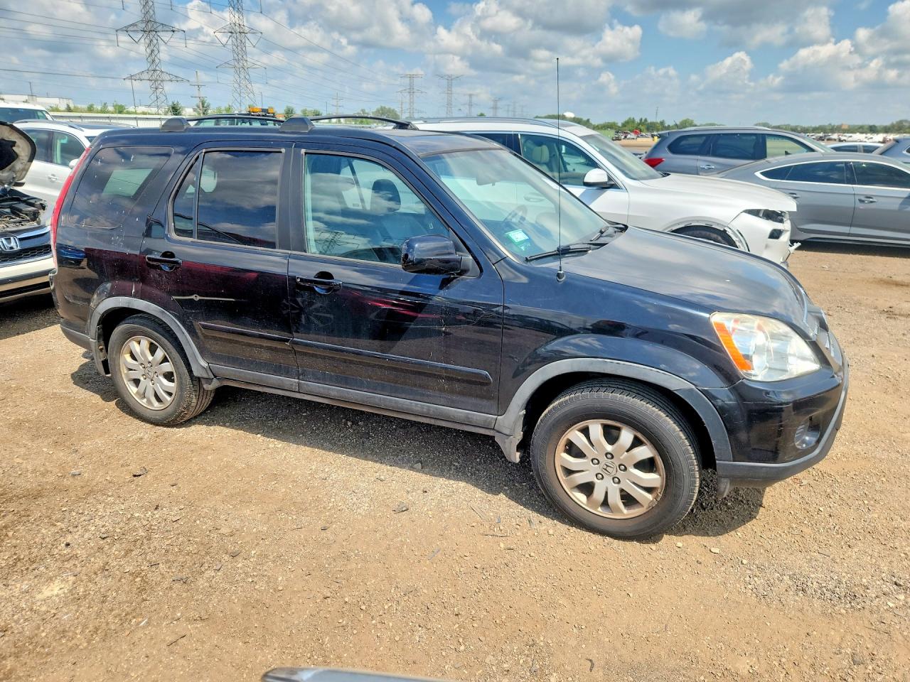 2005 Honda Cr-v Se Black vin: JHLRD78915C065536
