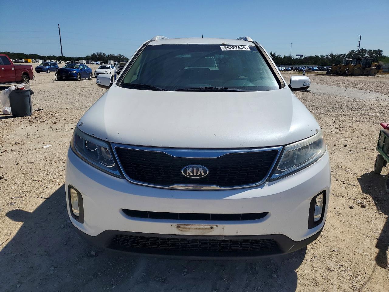2014 Kia Sorento Lx White vin: 5XYKT3A64EG497057