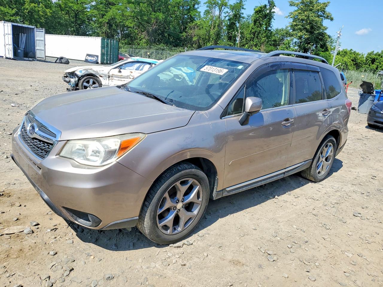 2015 Subaru Forester 2.5i Touring Brown vin: JF2SJAWC1FH461314