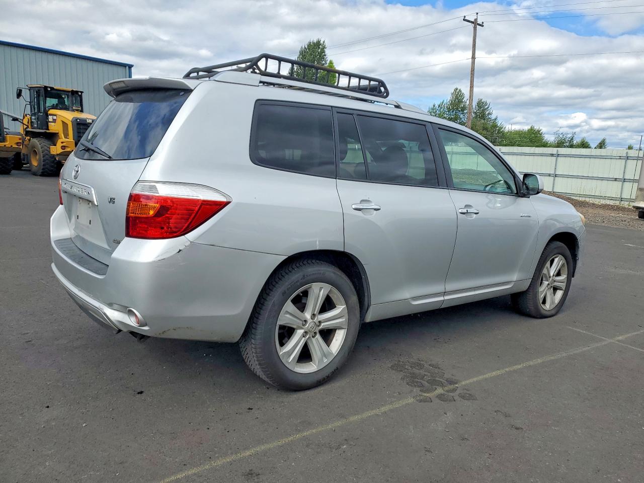 2009 Toyota Highlander Limited White vin: JTEES42A192144375