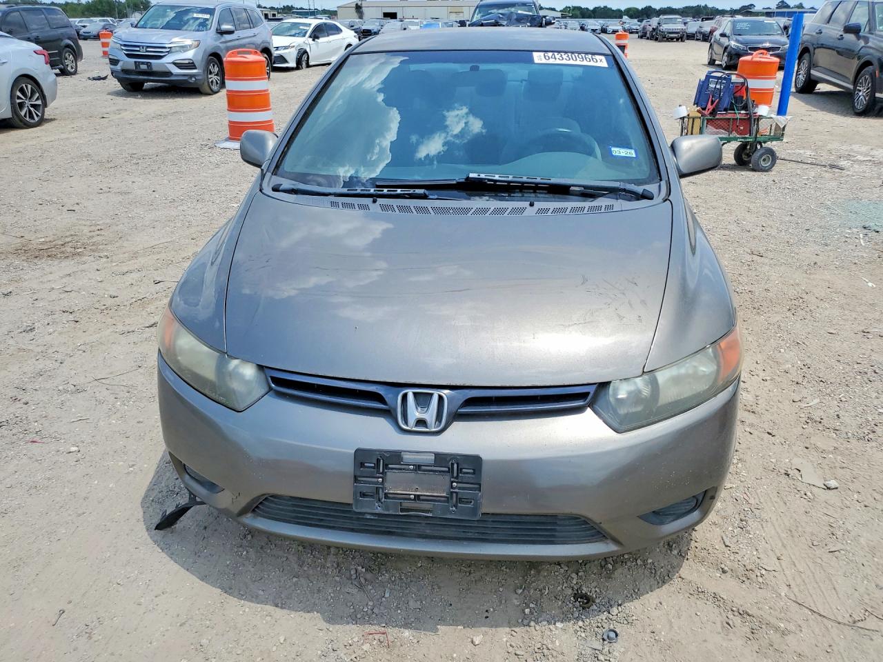 2007 Honda Civic Lx Brown vin: 2HGFG11627H509559