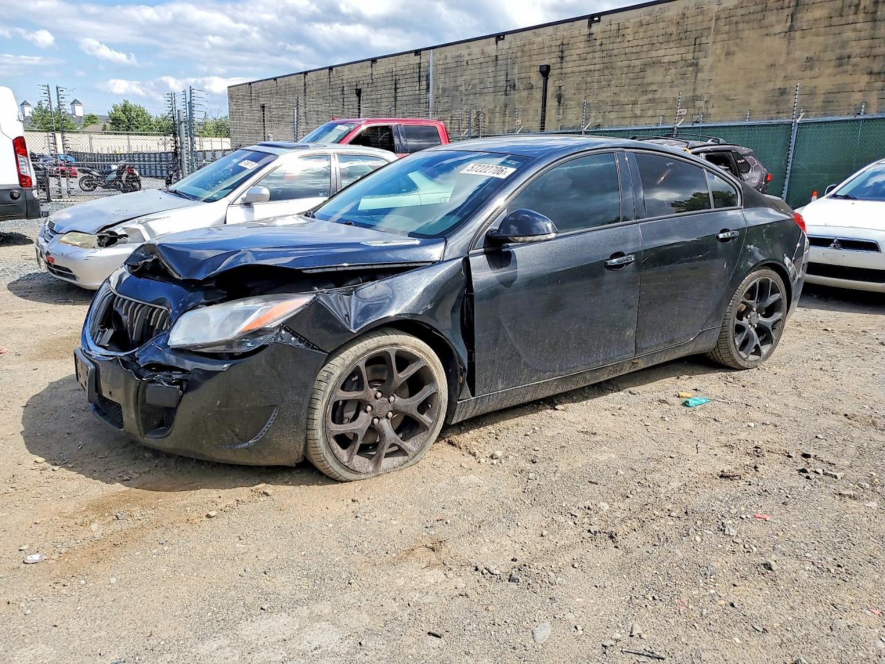 2013 Buick Regal Gs Black vin: 2G4GV5GV5D9163555