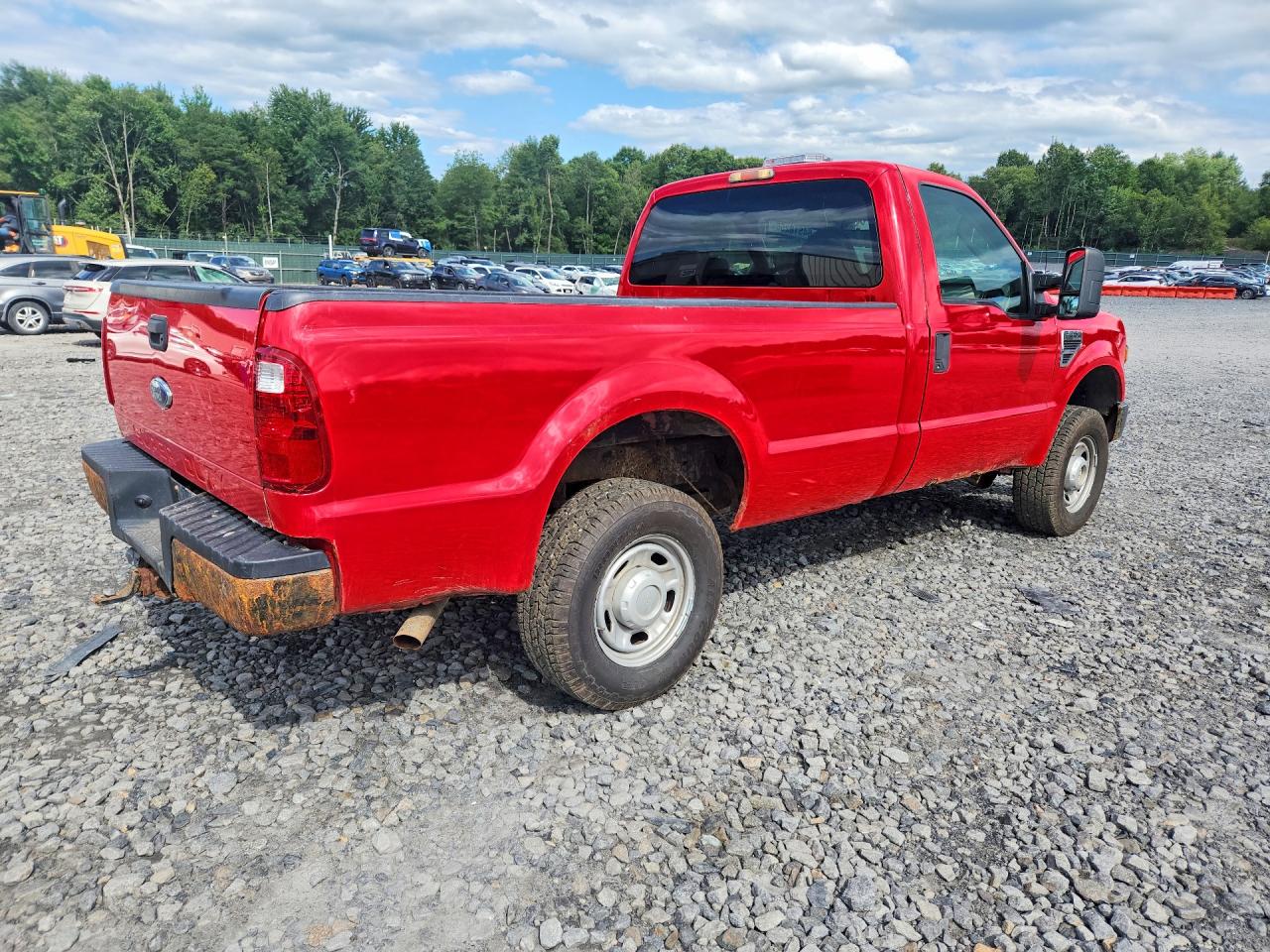 2010 Ford F250 Super Duty Red vin: 1FTNF2B53AEB35566