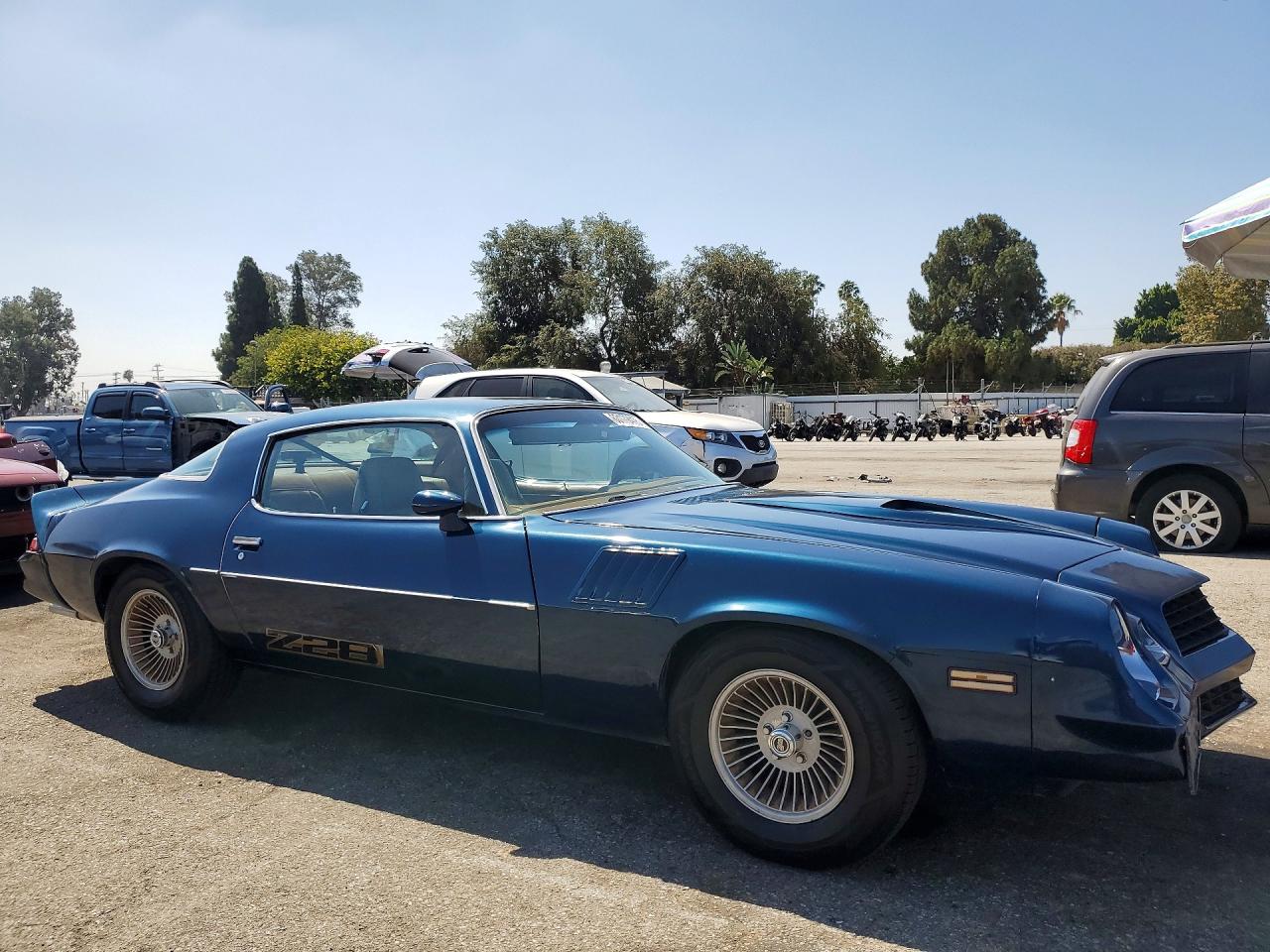 1979 Chevrolet Z28 Blue vin: 1Q87L9L565103