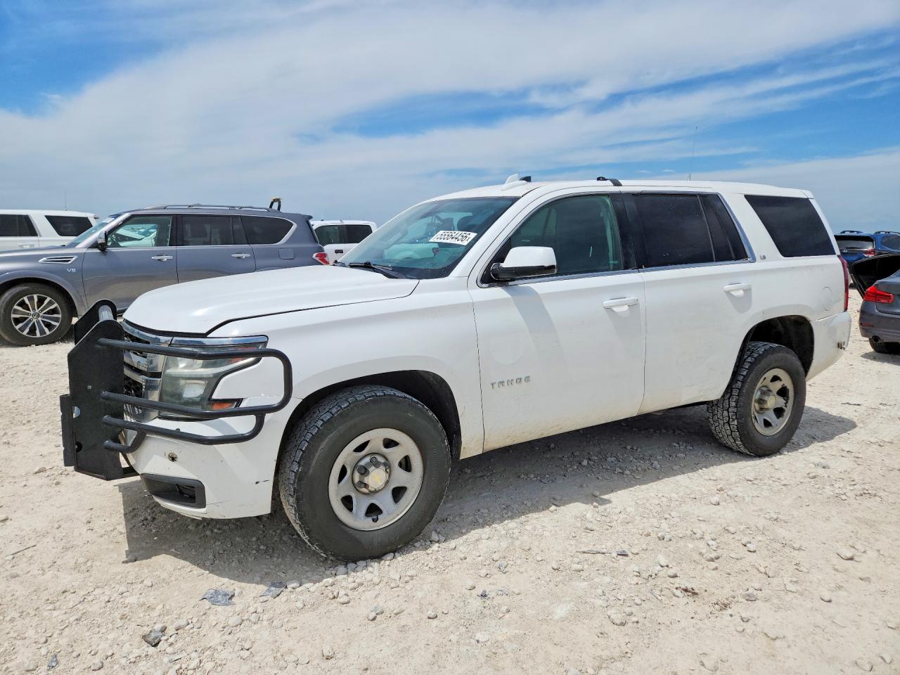 2015 Chevrolet Tahoe K1500 White vin: 1GNSK4EC6FR623650