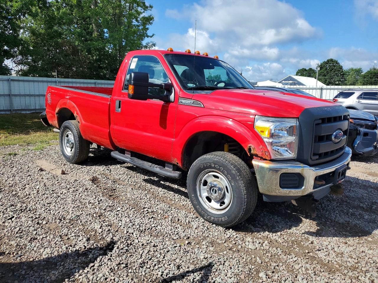2014 Ford F350 Super Duty Red vin: 1FTRF3B60EEA57205
