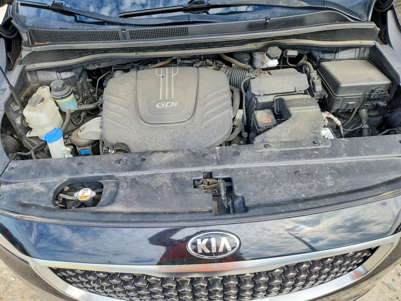 2015 Kia Sedona Lx Gray vin: KNDMB5C1XF6055882