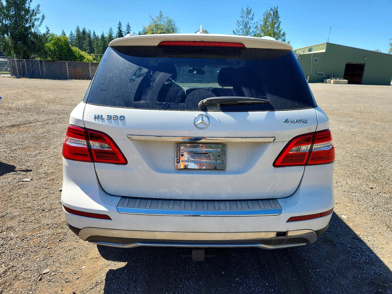 2014 Mercedes-benz Ml 350 4matic White vin: 4JGDA5HB3EA326969