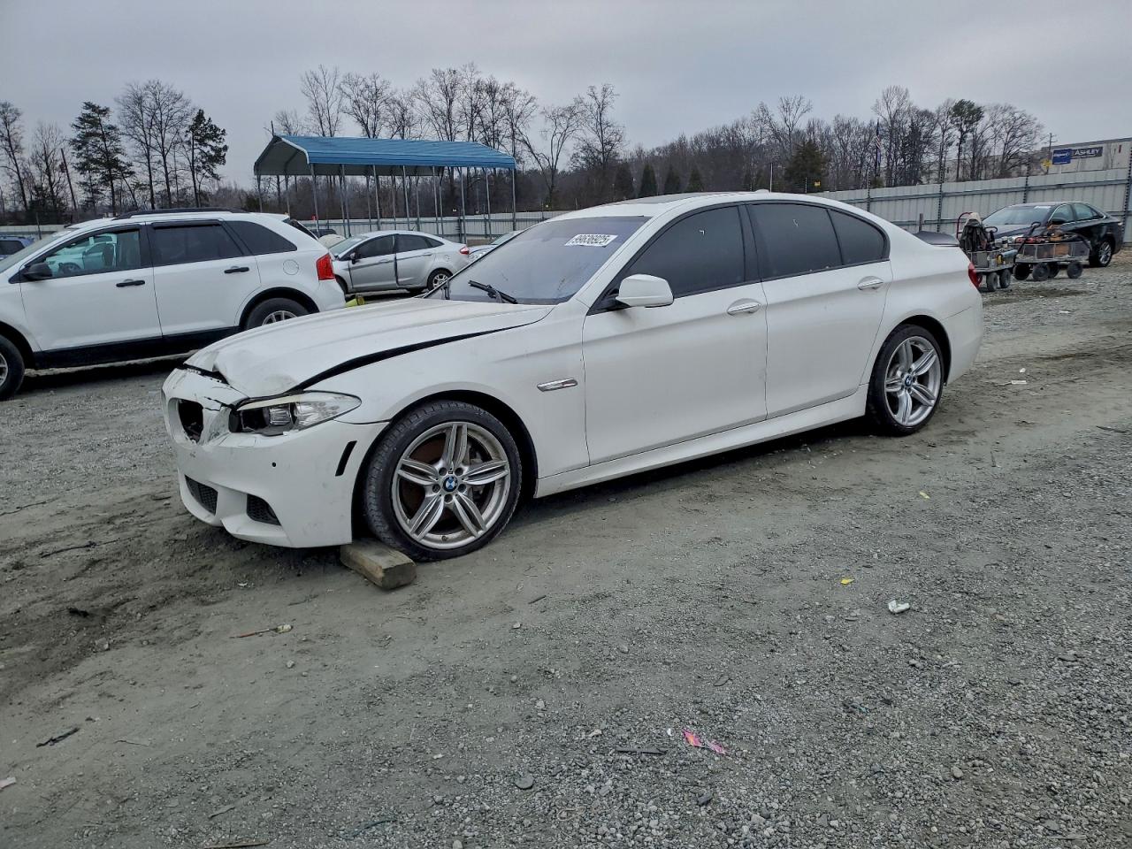 2013 Bmw 550 I White vin: WBAFR9C55DDX81105