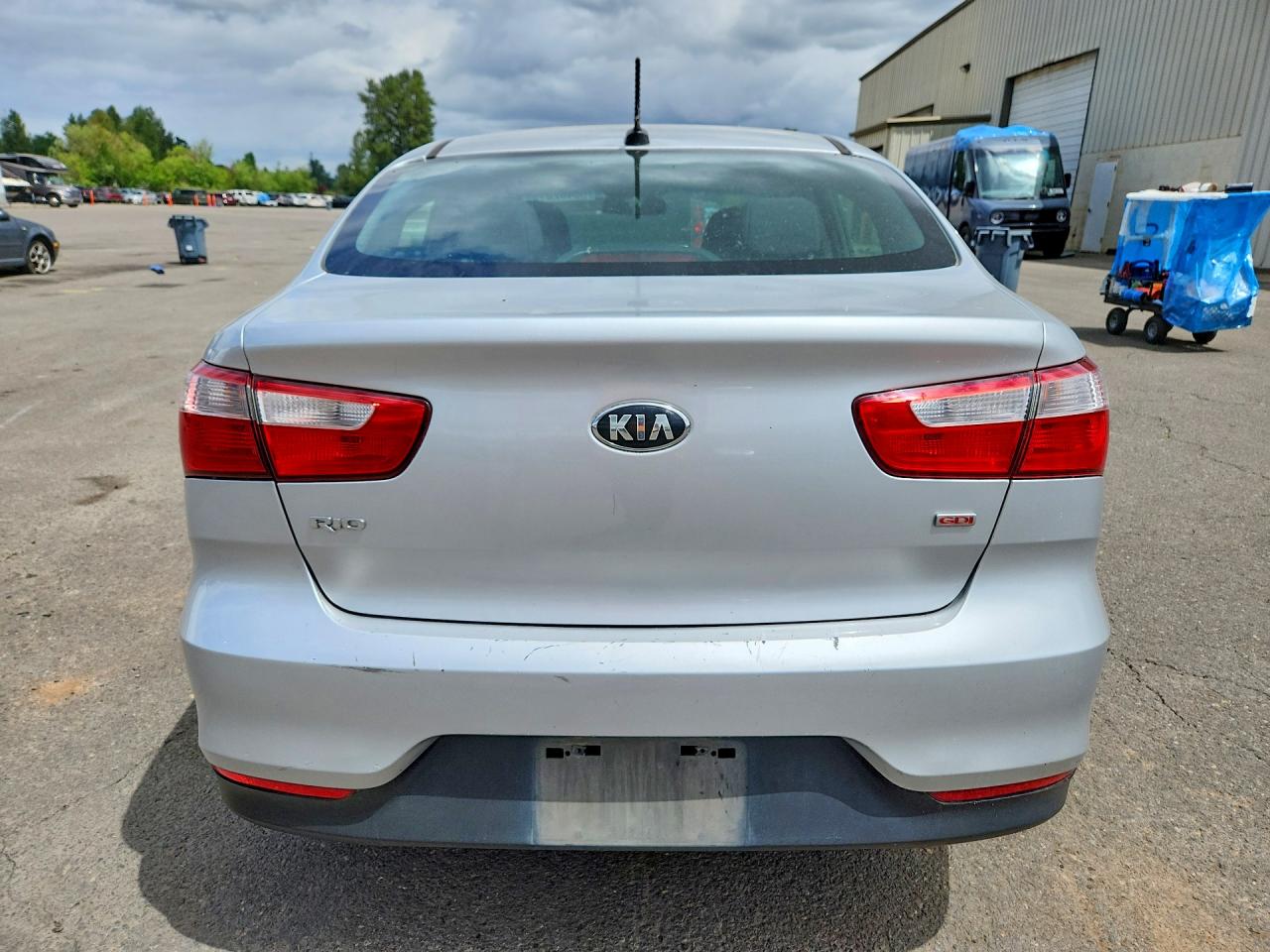 2017 Kia Rio Lx Silver vin: KNADM4A33H6026233