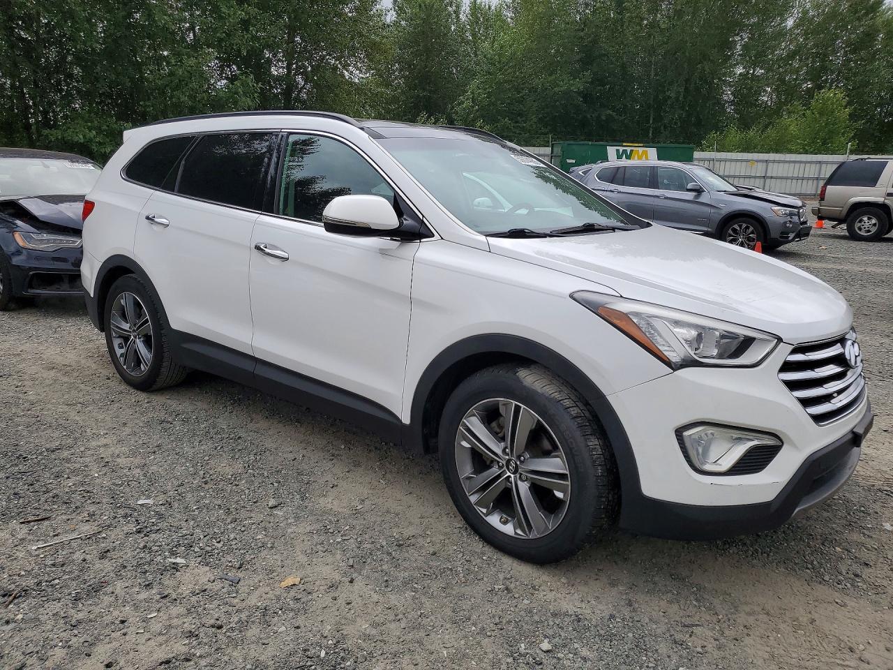 2014 Hyundai Santa Fe Limited White vin: KM8SR4HF8EU041602