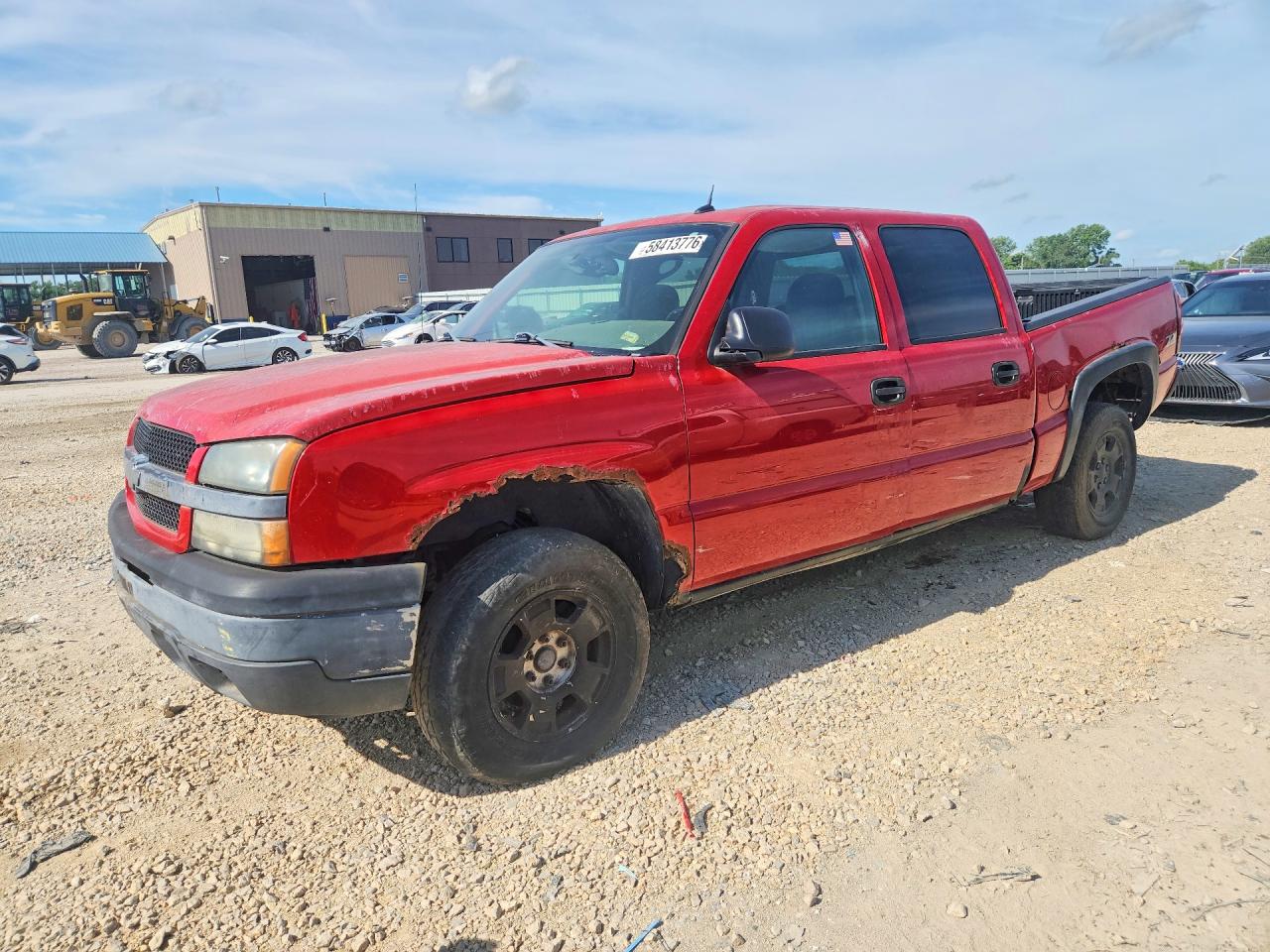 2005 Chevrolet Silverado K1500 Red vin: 2GCEK13T151208346