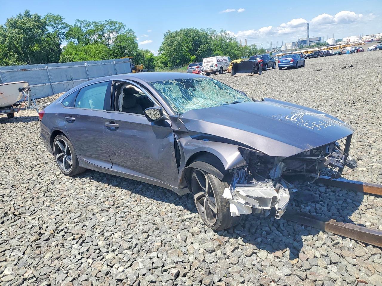 2020 Honda Accord Sport Gray vin: 1HGCV1F39LA121101