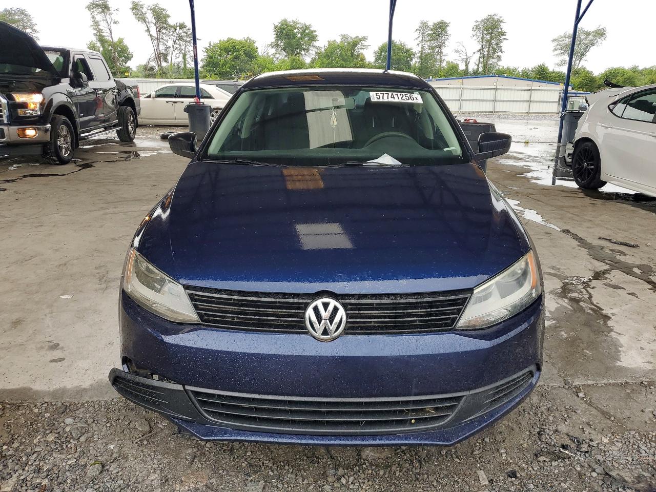 2014 Volkswagen Jetta Base Синий vin: 3VW2K7AJ2EM395769