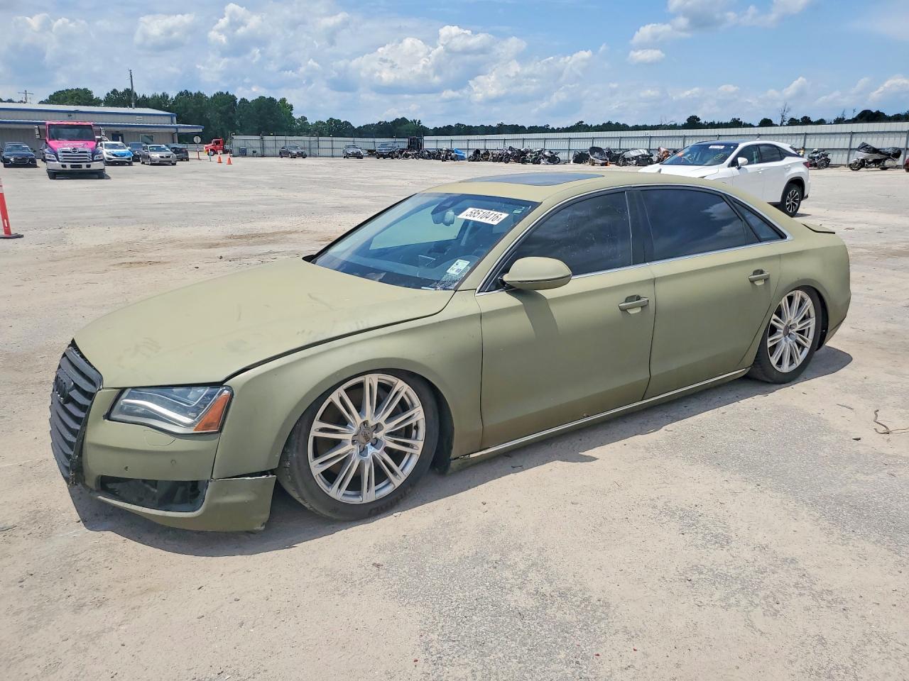 2011 Audi A8 L Quattro Green vin: WAURVAFD5BN012091