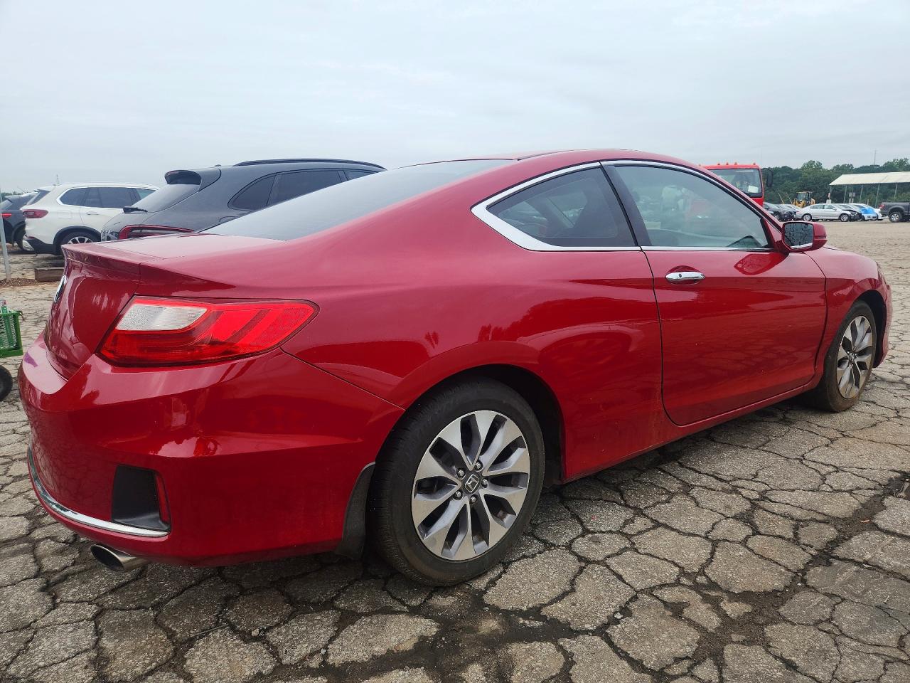 2013 Honda Accord Ex Red vin: 1HGCT1B75DA012554