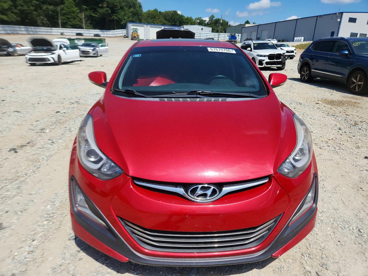 2014 Hyundai Elantra Sport Red vin: KMHDH4AH4EU174252