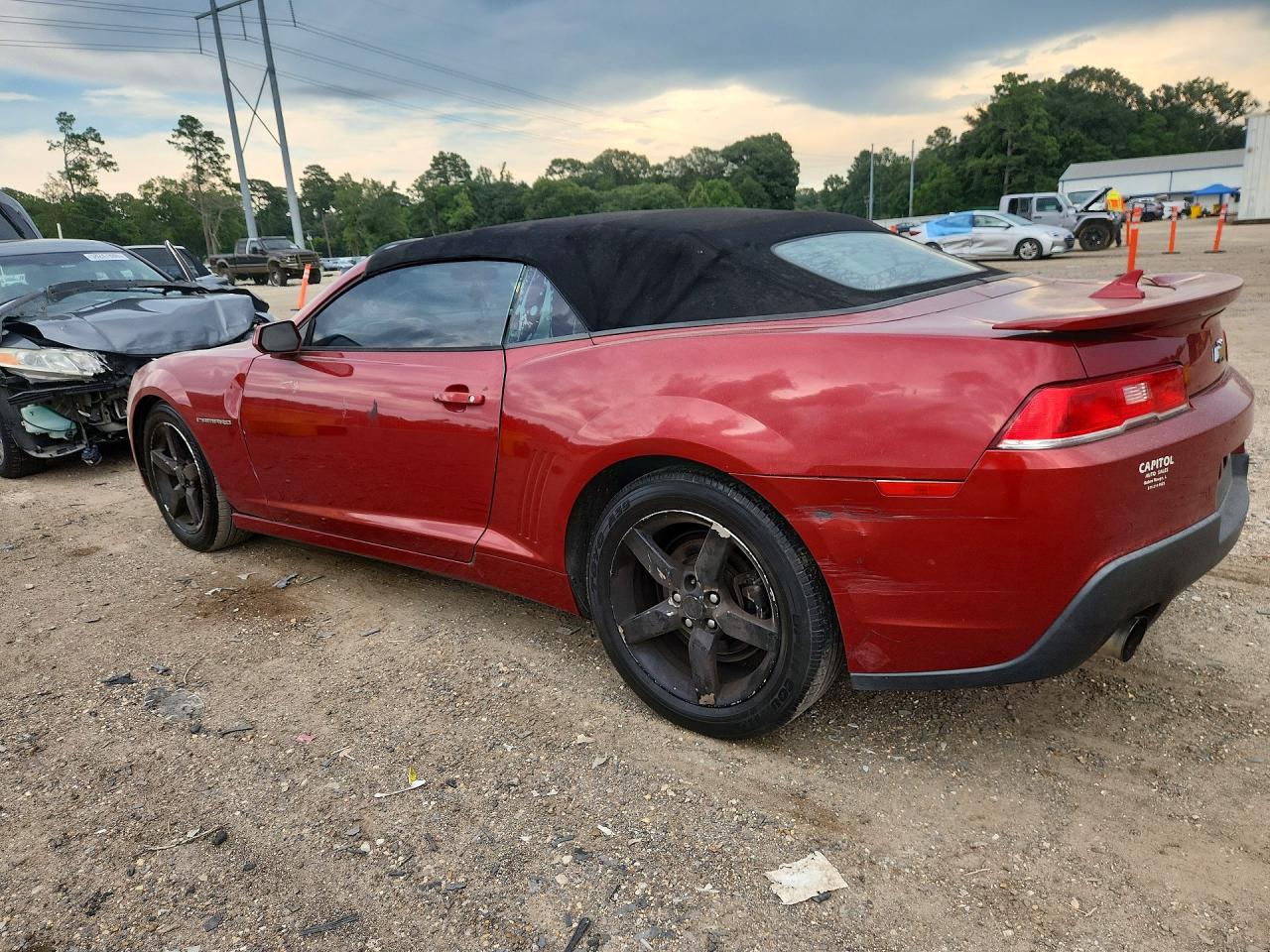 2015 Chevrolet Camaro Lt Red vin: 2G1FD3D38F9183580
