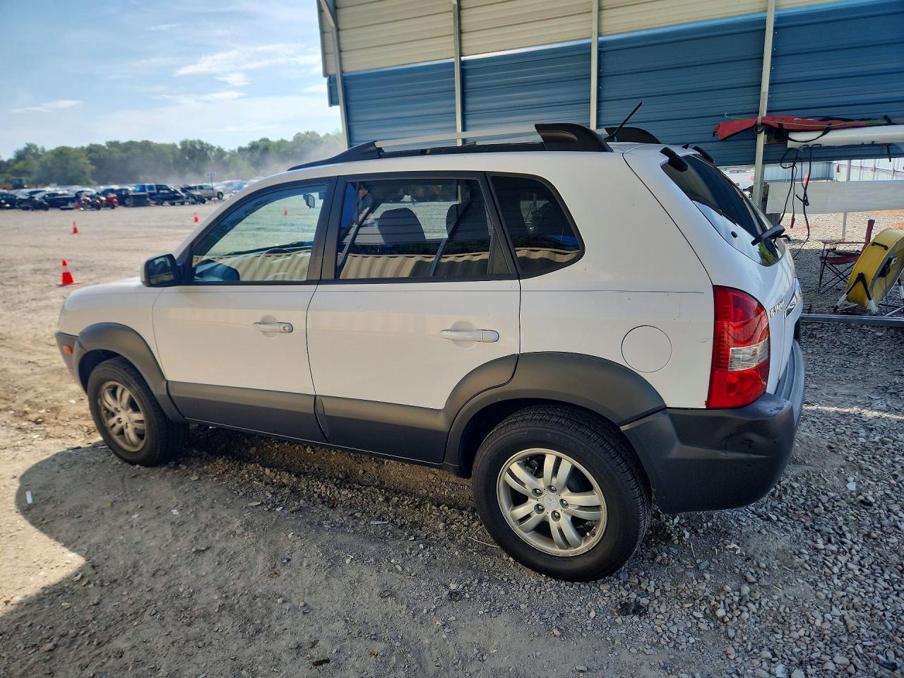 2007 Hyundai Tucson Se Белый vin: KM8JN72D27U545369