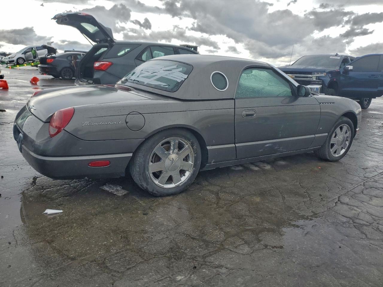 2003 Ford Thunderbird Gray vin: 1FAHP60A03Y101836