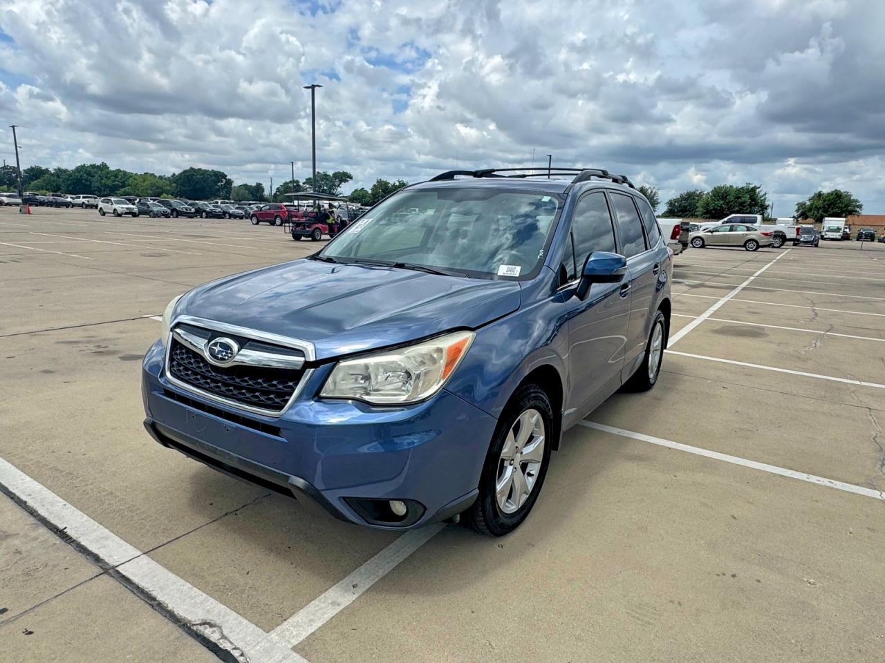 2014 Subaru Forester 2.5i Touring Синий vin: JF2SJAMC9EH502743