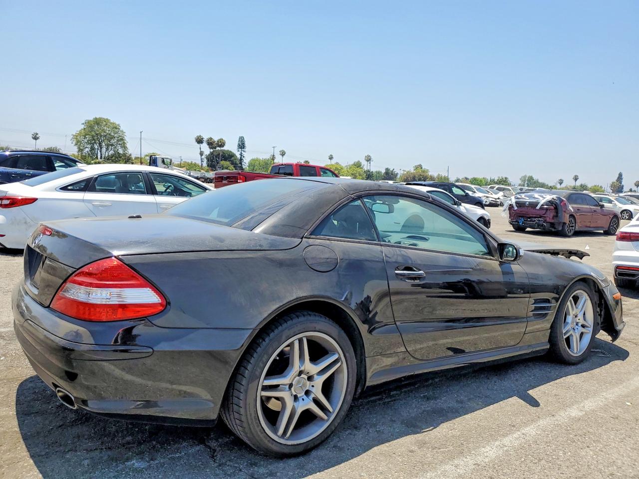 2007 Mercedes-benz Sl 550 Черный vin: WDBSK71F97F126524