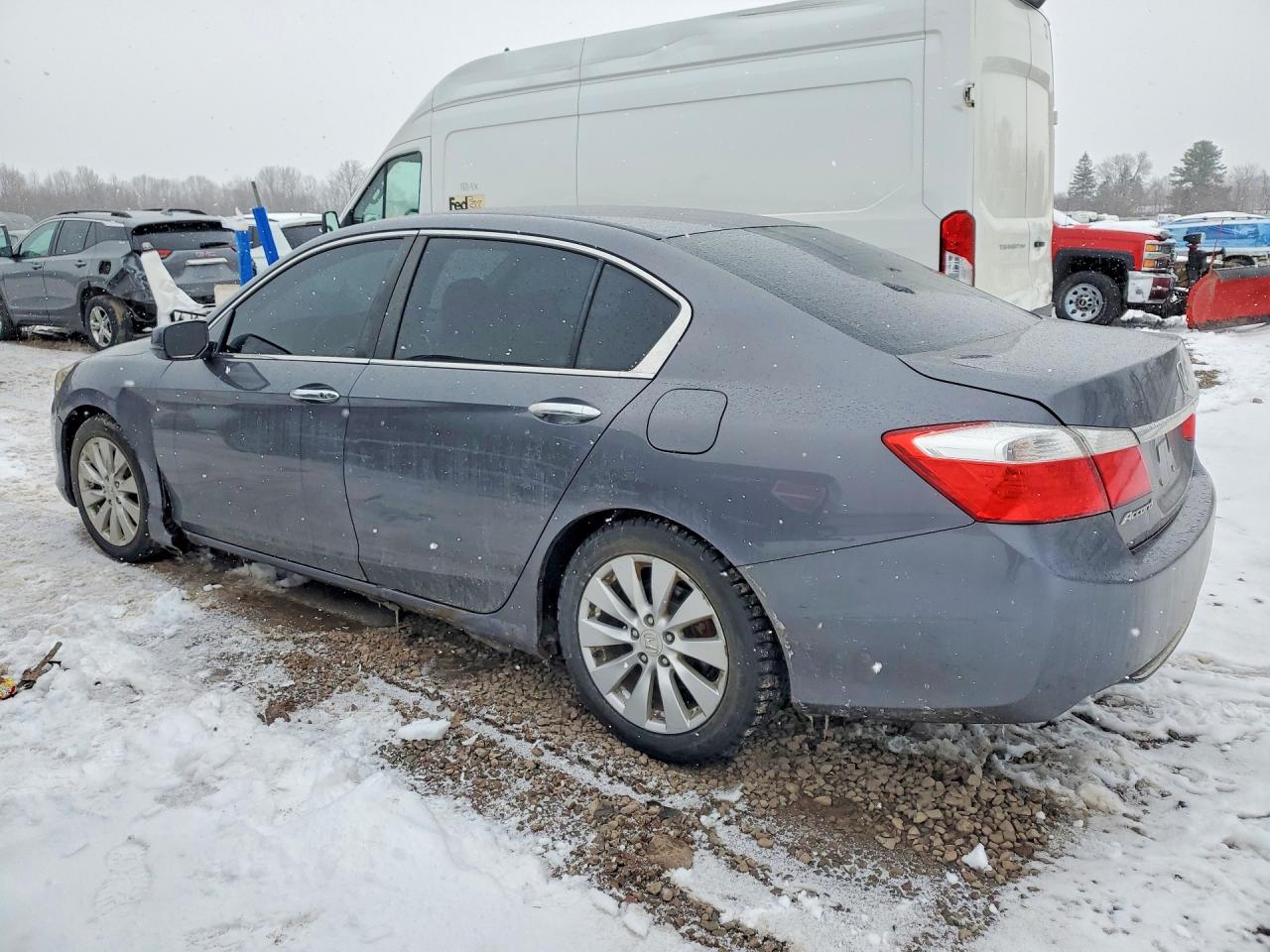 2013 Honda Accord Ex Gray vin: 1HGCR2F77DA027443